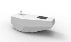 Ilot sur mesure en corian - rocher - design - Hegenbart Raynaud (1)