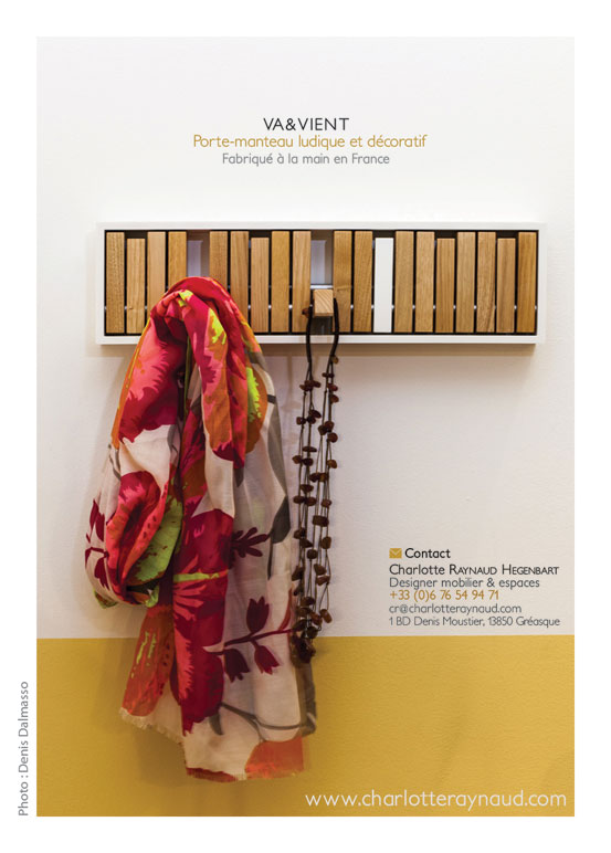 Porte-manteau design et artisanal made in france