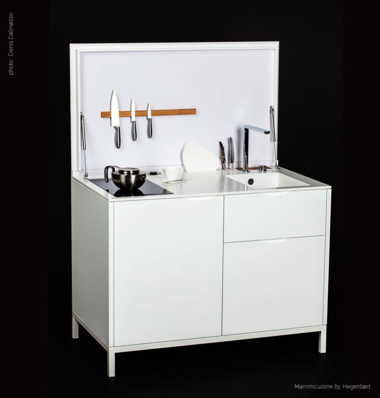 cuisine 1m20 blanche pour studio et bureau design ultrafonctionnel